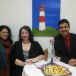 re. nach li.: Bgmst Stefan Wöckl, Tera-ViennART Künstlerin Evelyne Pallanich, Maria Mazakarini, Tera-Vienna