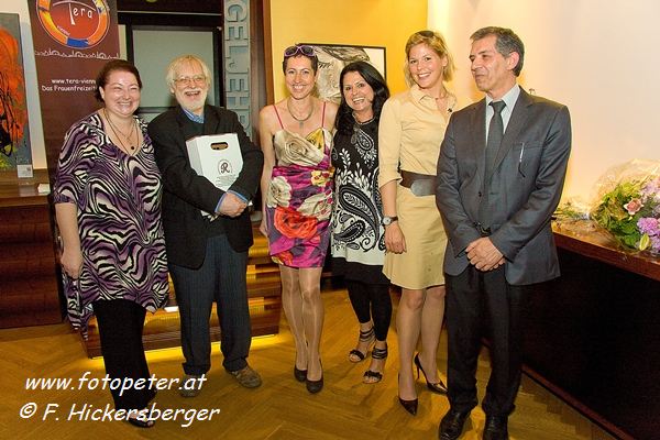 v. li. n. re: Evelyne Pallanich, Prof. Ulrich Gansert, Dr. Isolde Engeljehringer, Maria Mazakarini, Mag. Katharina Kluss, Dragan Merzan
